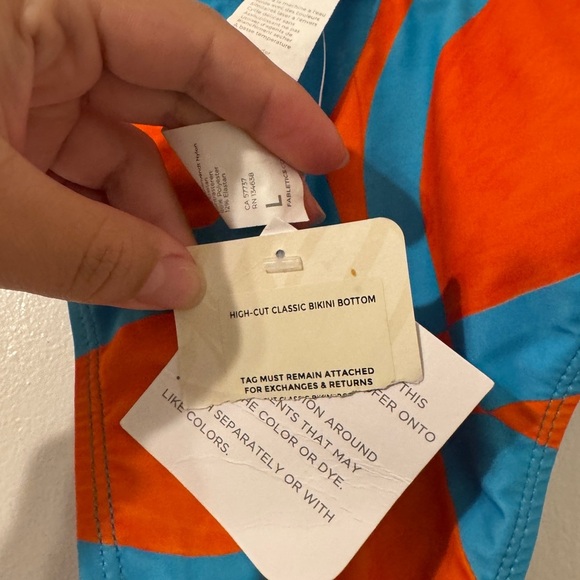 Fabletics High-Cut Classic Bikini Bottom NWT large - Picture 7 of 7